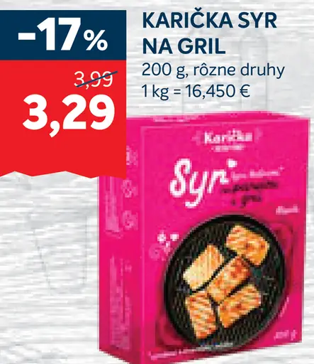 Karička syr na gril