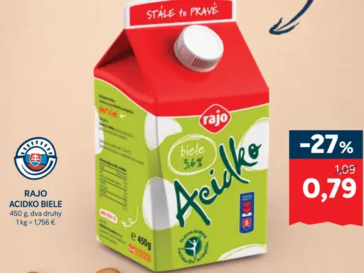 Rajo Ačidko biele
