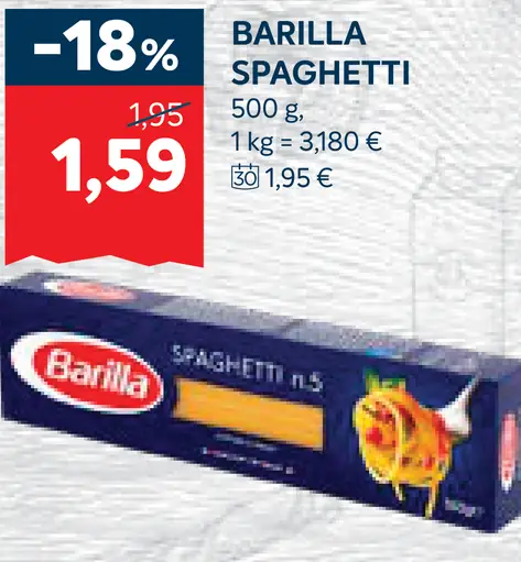 Barilla špagety
