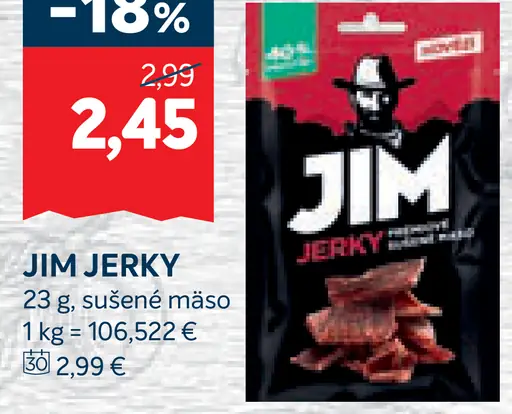 Jim Jerky sušené mäso