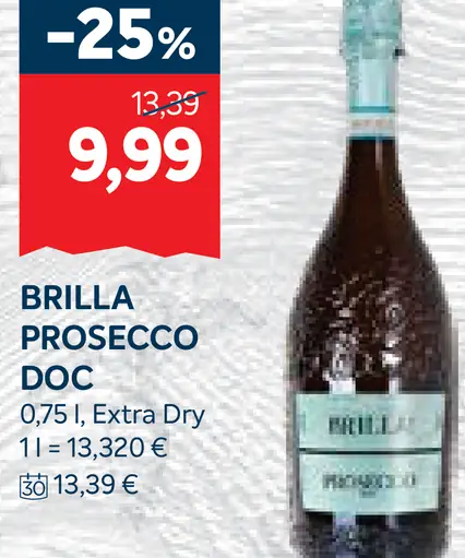 Brilla Prosecco DOC Extra Dry