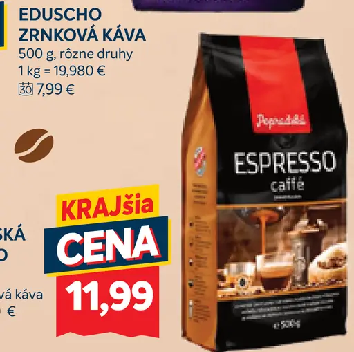 Eduscho Zrnková káva Espresso Intenso, Caffè Crema