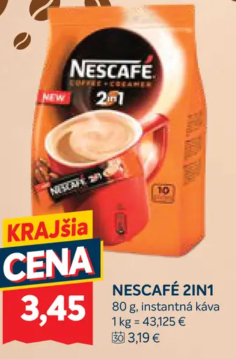 Nescafé 2in1 instantná káva