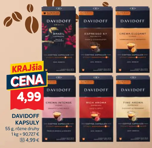 Davidoff kapsuly do kávovaru