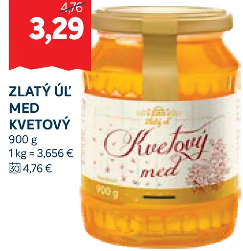 Zlatý úľ med kvetový