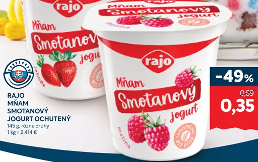 Rajo Mňam Smetanový Jogurt