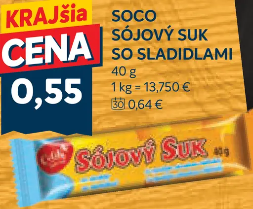 SOCO Sójový suk so sladidlami