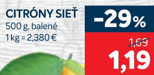 Citróny sieť balené