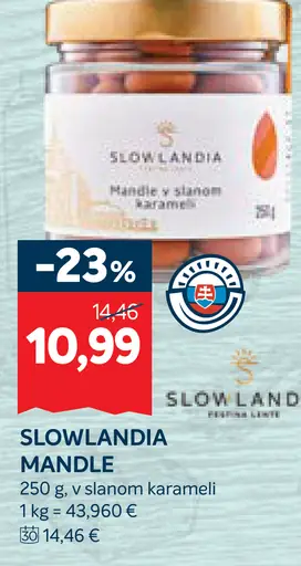 Slowlandia mandle v slanom karamele