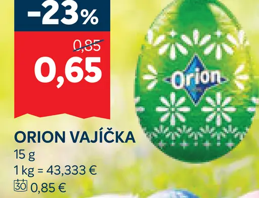 Orion vajíčka čokoládové
