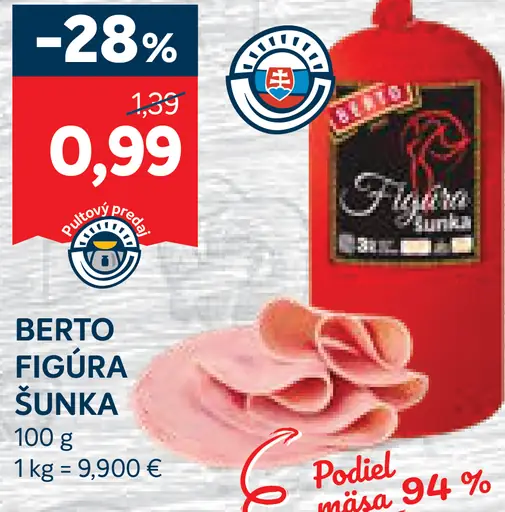 Berto Bertík šunka bravčová