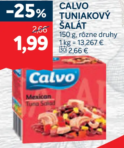 Calvo Tuniakový šalát