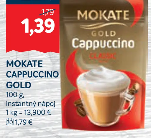 Mokate Gold Cappuccino Classic instantný nápoj