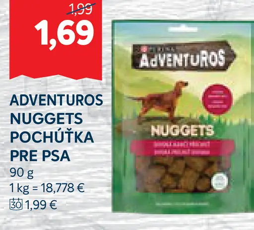 Adventuros Nuggets pochúťka pre psy