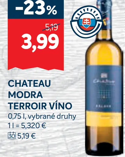 Chateau Modra Terroir víno