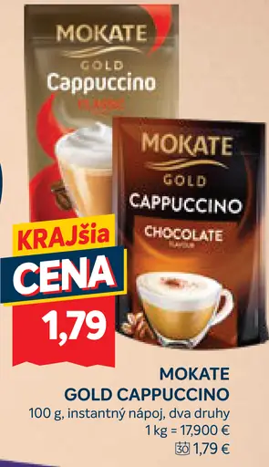 Mokate Gold Cappuccino Classic instantný nápoj
