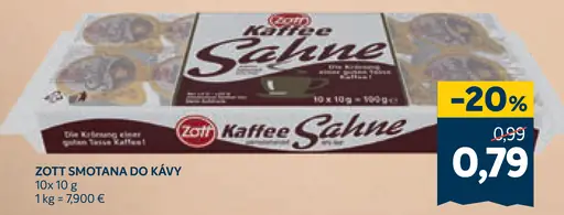 Zott Kaffee Sahne smotana do kávy