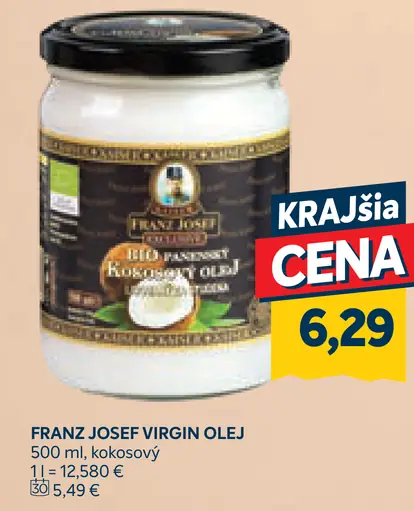 Franz Josef kokosový olej panenský