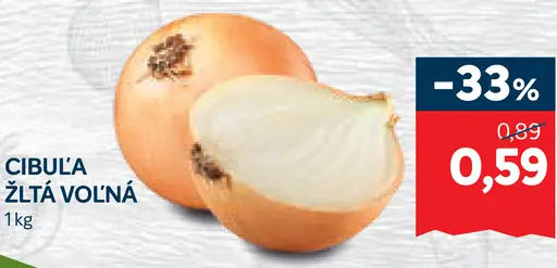 Cibuľa žltá voľná