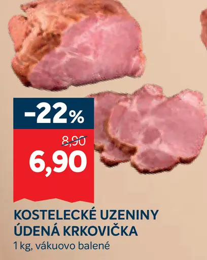 Kostelecké údeniny údená krkovička