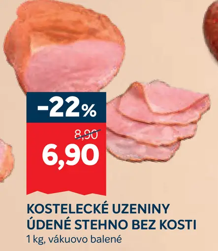 Kostelecké údeniny údené karé bez kosti