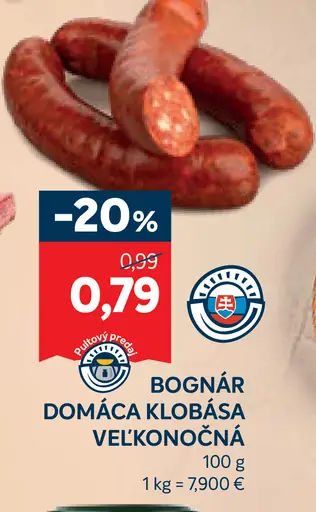 Bognár klobása domáca veľkonočná