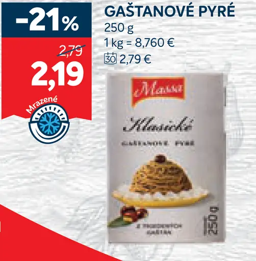 Gaštanové pyré klasické