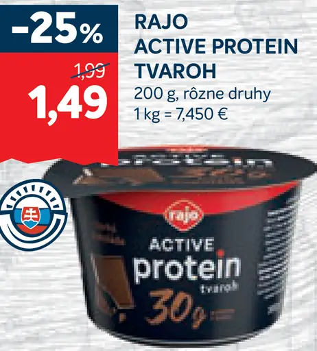 Rajo Active Protein tvaroh