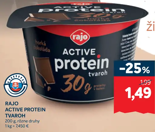 Rajo Active Protein tvaroh