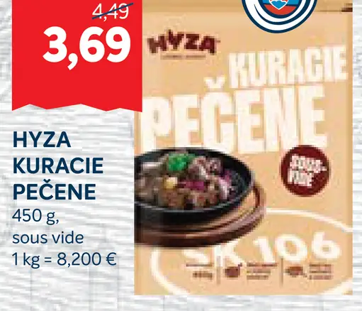 Hyza kuracie pečené sous-vide