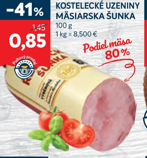 Kostelecké údeniny Maďarská šunka