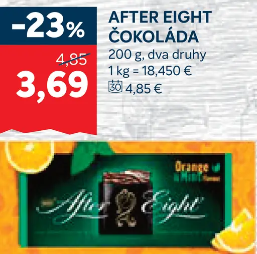 After Eight čokoláda