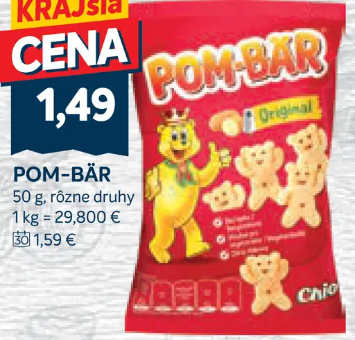 Pom-Bär Original zemiakové snacky