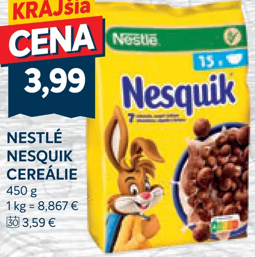 NESTLÉ NESQUIK cereálie