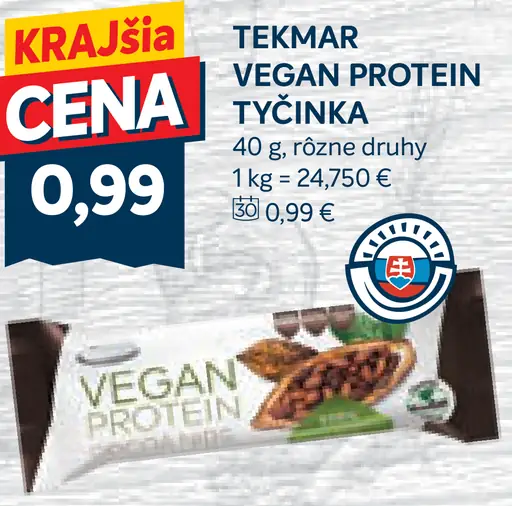 TEKMAR Vegan protein tyčinka