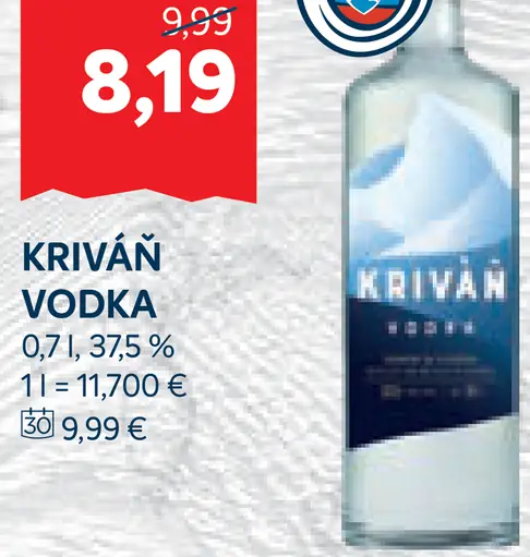 Kriváň vodka 37,5 %