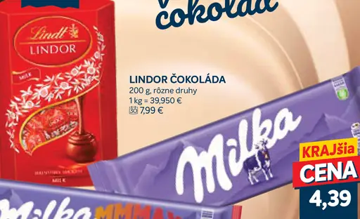 Milka Mliečna čokoláda
