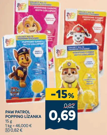 Paw Patrol Popping lízanka