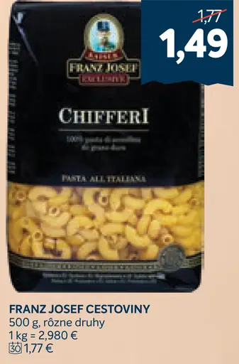 Franz Josef cestoviny Chifferi