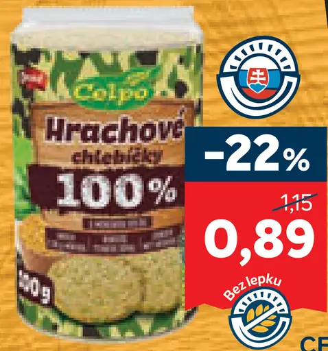 Celpo 100 % natural chlebíčky