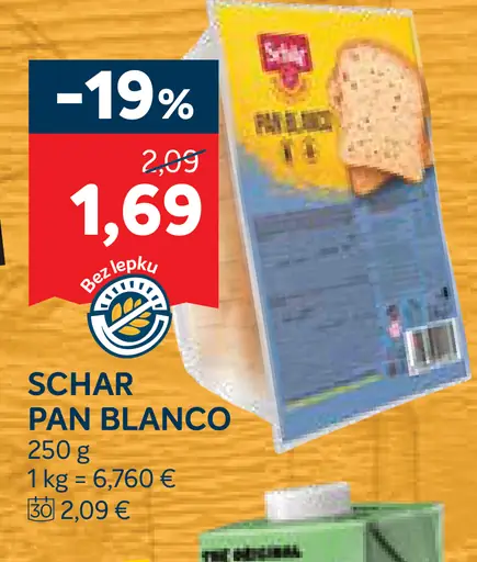 Schar Pan Blanco bezlepkový chlieb