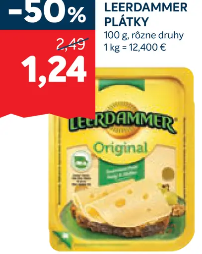 Leerdammer plátky syr