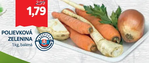 Polievková zelenina balená
