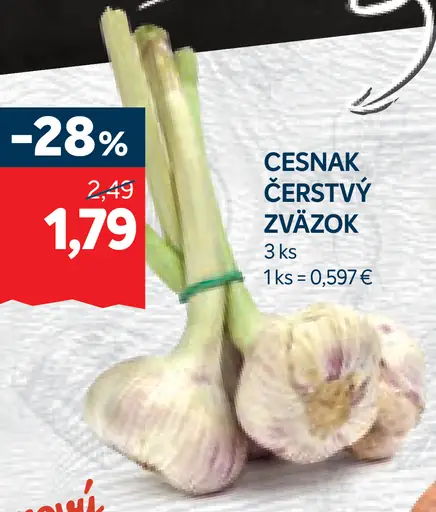 Cesnak čerstvý zväzok