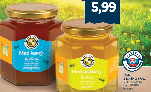 Med z nášho kraja med lesný kvetový