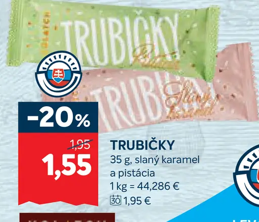 Kolatch trubičky slaný karamel