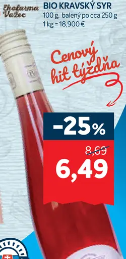 Bio kravský syr očný bio
