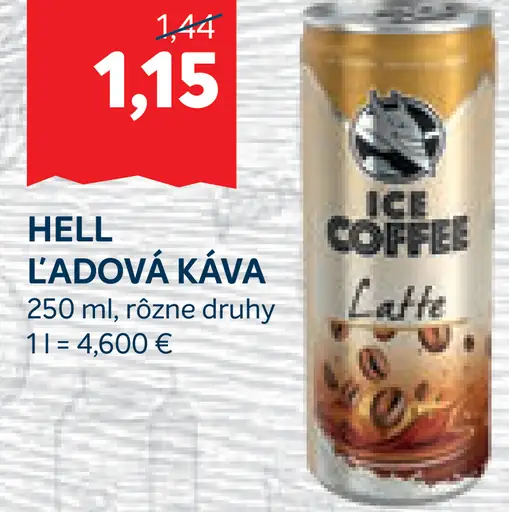 Hell Ľadová Káva Latte