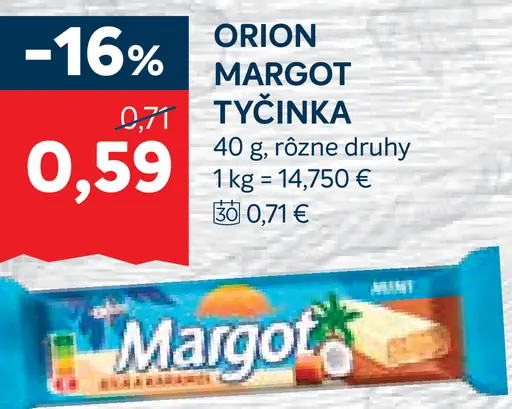 Orion Margot tyčinka