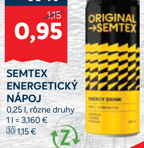 Semtex Energetický Nápoj